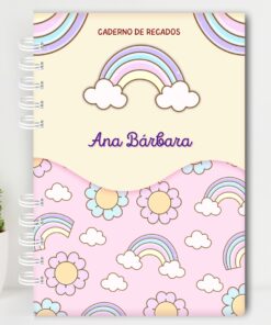 Volta às Aulas - Caderno de Recados - Arco íris Candy