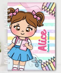 Volta às Aulas - Caderno de Recados - Aluninha