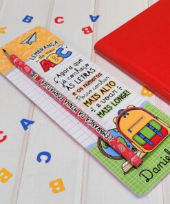 Lembrança Formatura ABC- 10 Cards com Lápis