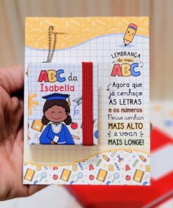 Lembrança Formatura ABC- 10 Cards Chaveiro Post-it