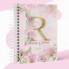 Agenda Alfabeto Floral Rosa