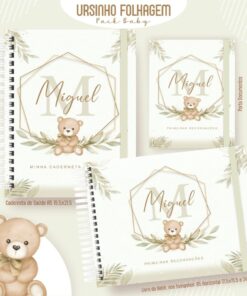 Kit Maternidade - Ursinho Folhagem