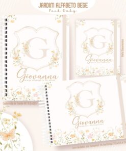 Kit Maternidade - Jardim Alfabeto Bege