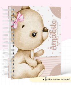 Caderneta de Saúde Ursinha Cute poá