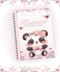 Caderneta de Saúde Ursinha Floral Frase