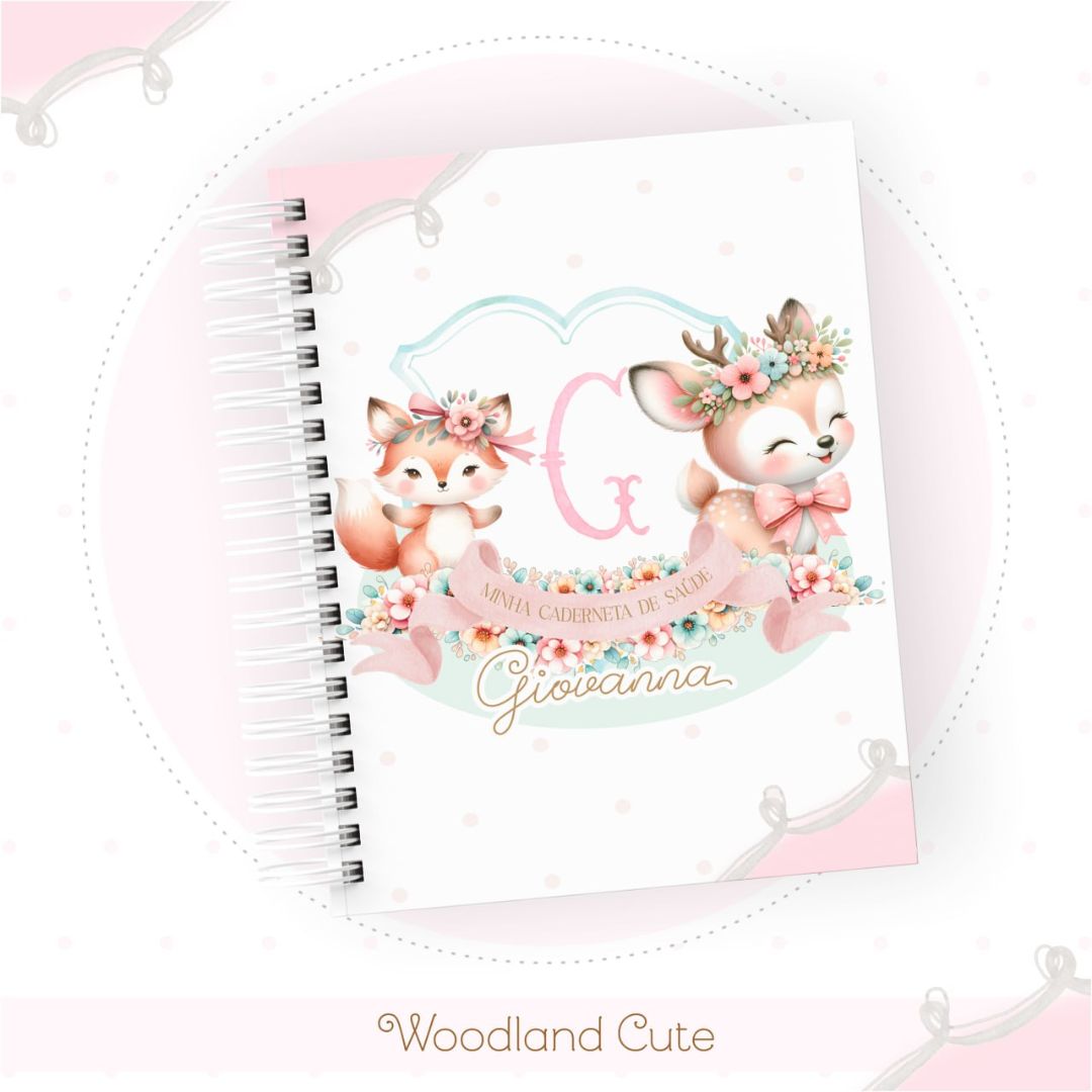 Caderneta de Saúde Woodland Cute