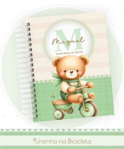 Caderneta de Saúde Ursinho na Bicicleta Menino