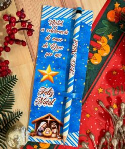 10 Cards com lápis - Natal