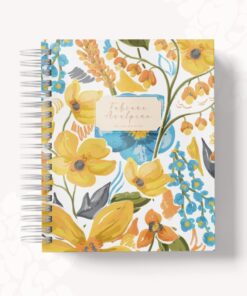 Agenda Floral Amarela