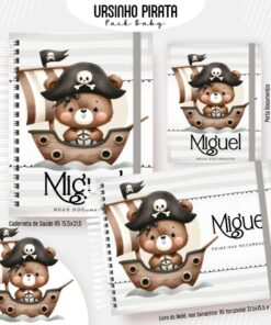 Kit Maternidade - Ursinho Pirata