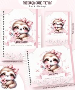 Kit Maternidade - Preguiça Cute Menina