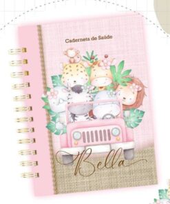 Caderneta de Saúde - Safari Linho Rosa