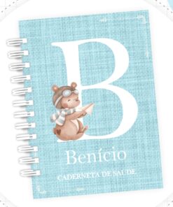 Caderneta de Saúde - Ursinho Linho com Alfabeto