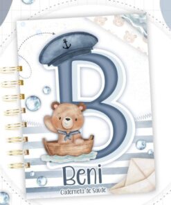 Caderneta de Saúde Urso Marinheiro Alfabeto