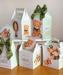 kit festa Chá de Bebê Ursinho Verde
