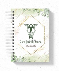 Agenda Profissões Floral Verde - Escolha a profissão