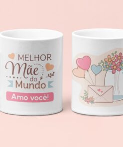 Caneca de Porcelana  Melhor Mãe do Mundo