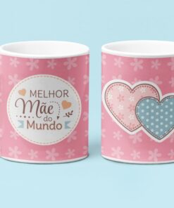Caneca de Porcelana  Dia das Mães - Várias Estampas