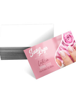 CARTÕES DE VISITA COUCHÊ 250G VERNIZ UV VERNIZ UV TOTAL FRENTE - 4X0 - 1000 unidades