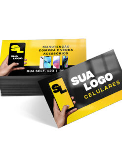 CARTÕES DE VISITA COUCHÊ 300G VERNIZ UV VERNIZ UV TOTAL FRENTE E VERSO - 4X4 -2000 unidades