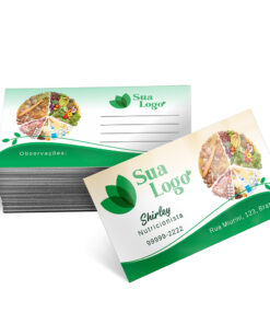 CARTÕES DE VISITA COUCHÊ 250G VERNIZ UV VERNIZ UV TOTAL FRENTE - 4X4 - 500 unidades