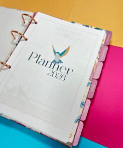 Alternative view of Planner Fichário 2026 – Pássaros 