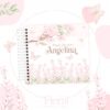 Livro do bebe - Floral Rosa com Borboletas