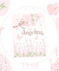 Porta Documentos - Floral Rosa com Borboletas