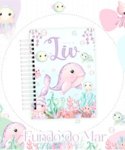 Caderneta de Saúde - Fundo do Mar Lilás