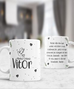 Caneca de Porcelana - Padrinhos de Crisma 02