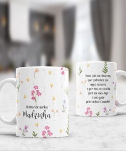 Caneca de Porcelana - Padrinhos de Crisma 04