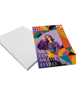 Panfletos Couchê 90g 10x14cm Sem Verniz 4x0 100 unidades