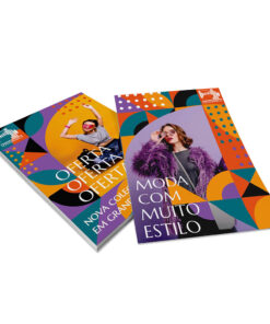 Panfletos Couchê 90g 10x14cm Sem Verniz 4x4 100 unidades