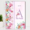 Agenda Personalizada Floral Alfabeto Lilás