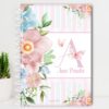 Agenda Personalizada Floral Alfabeto Candy Calor