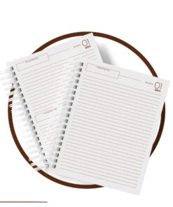 Alternative view of Agenda Masculina Personalizada Efeito Couro Marrom