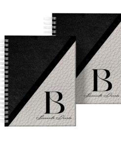 Agenda Masculina Personalizada Marble Black