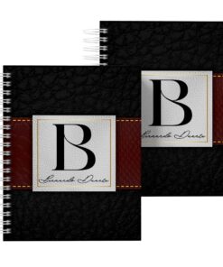 Agenda Masculina Personalizada Efeito Couro Vinho