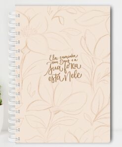 Agenda Evangélica 1 dia por Página - Frase 1 - Bege