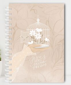 Agenda Evangélica 1 dia por Página - Gaiola Bege