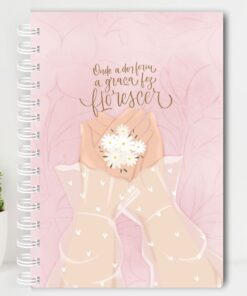 Agenda Evangélica 1 dia por Página - Mãos - Rosa