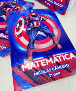 Cadernos Brochura Personalizado 123 - CAPA FLEXÍVEL - GRANDE