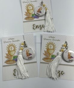 Alternative view of Chaveiro Personalizado 38mm - 1º Eucaristia, Crisma ou batizado - 10 UNIDADES