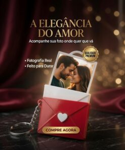 Chaveiro Envelope com Foto Personalizada Grátis