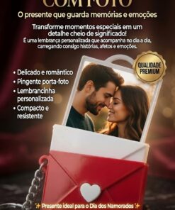 Alternative view of Chaveiro Envelope com Foto Personalizada Grátis