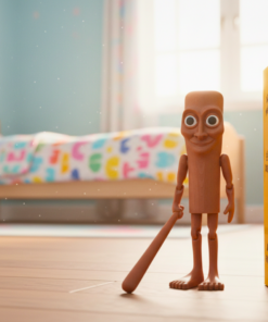 Alternative view of Boneco Tung Tung Sahur Meme Articulado 3d Brainrot Tiktok Grande