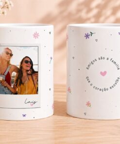 Caneca de Porcelana - Amizade com foto