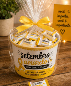 Balde de Balinhas Personalizadas Setembro Amarelo – 100 Unidades
